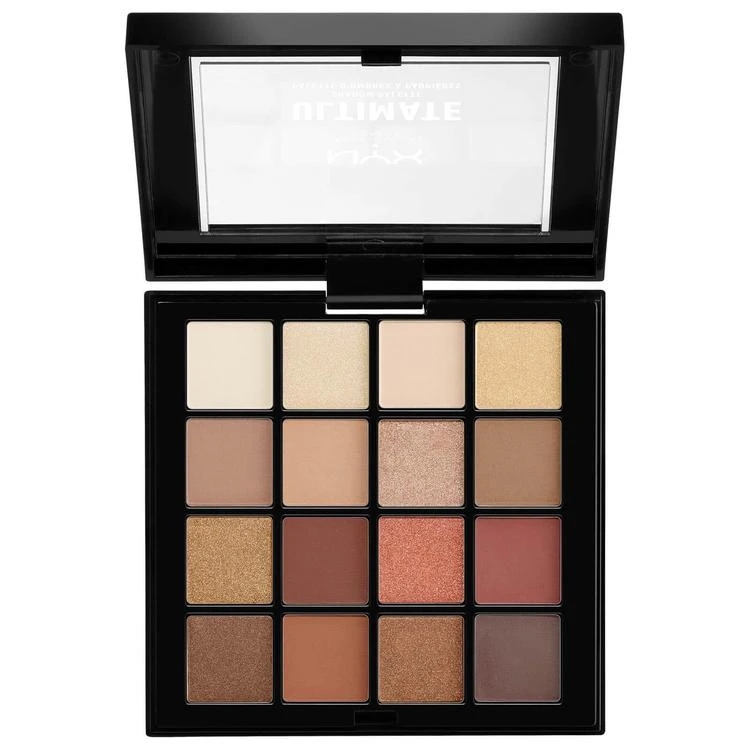 商品NYX Professional Makeup|十六色眼影盘 - Warm Neutrals,价格¥170,第2张图片详细描述