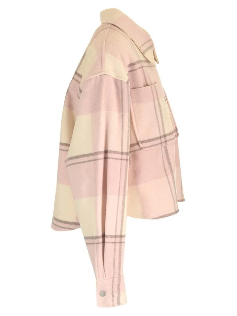 商品Canada Goose|Boxy Fit Flannel Shirt Coats Rose,价格¥4774,第3张图片详细描述