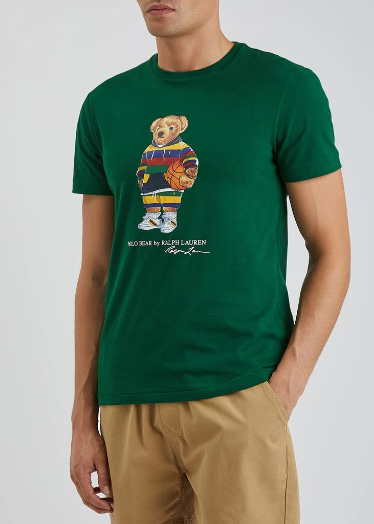 商品Ralph Lauren|Green bear-print cotton T-shirt,价格¥931,第2张图片详细描述