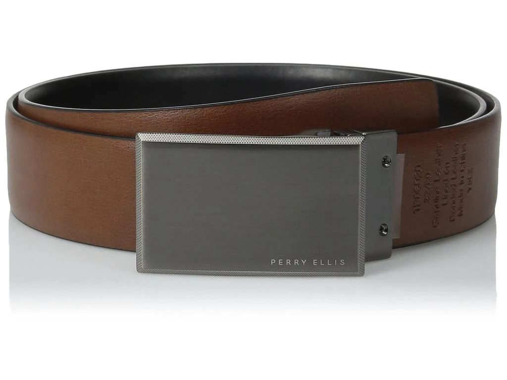 商品Perry Ellis|Men's Portfolio Reversible Patterned Plaque Belt,价格¥188,第2张图片详细描述