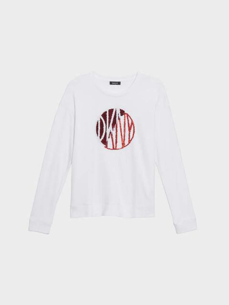 商品DKNY|Sequin Logo Sweatshirt,价格¥151,第1张图片