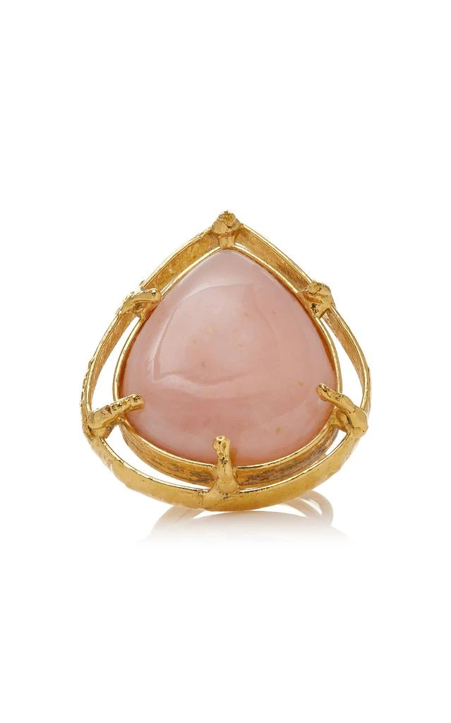 商品Sylvia Toledano|Sylvia Toledano - Sterling Silver Gold Plated 18k Vermeil One-of-a-Kind Pink Opal Ring - Pink - OS - Moda Operandi - Gifts For Her,价格¥7296,第1张图片