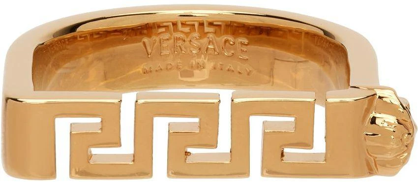 商品Versace|Gold Greca Bar Ring,价格¥1232,第1张图片