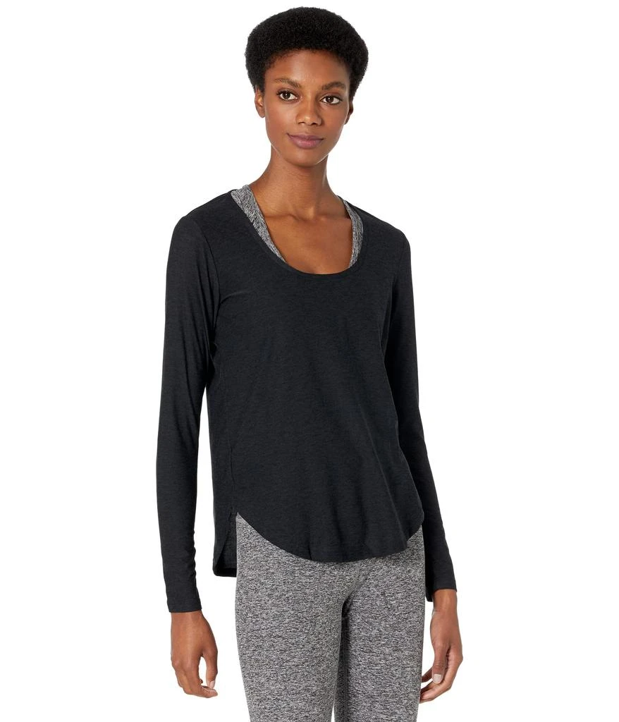 商品Beyond yoga|Featherweight Spacedye Scooped Long Sleeve Pullover,价格¥247,第1张图片