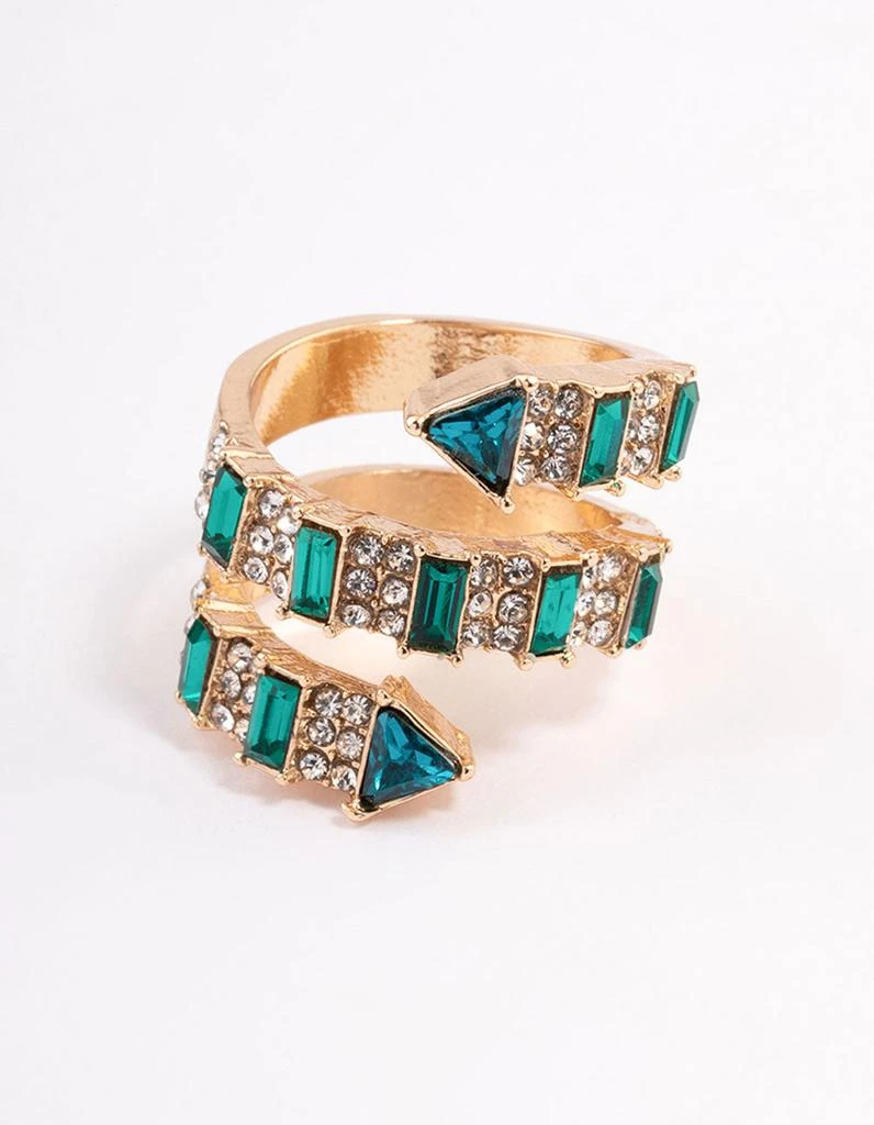 商品Lovisa|Gold Emerald Wrap Ring,价格¥122,第3张图片详细描述
