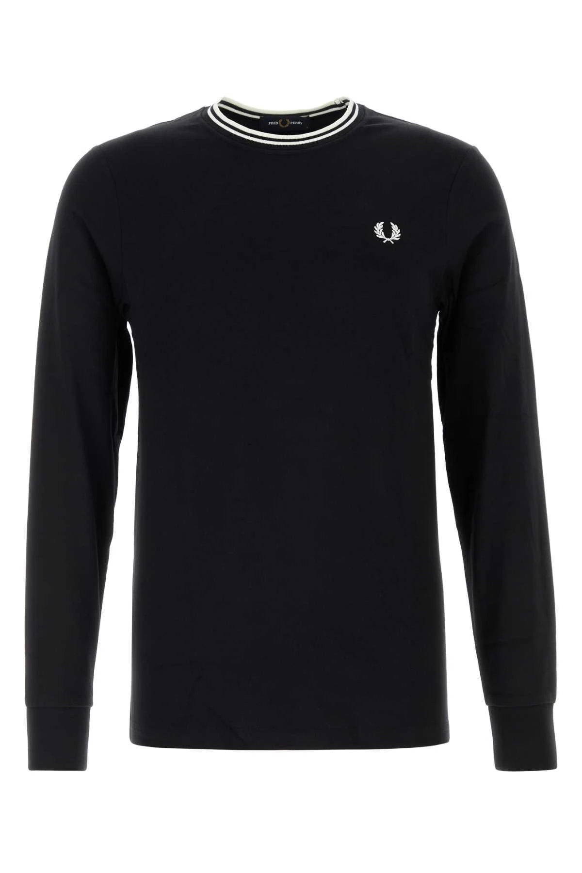 商品Fred Perry|Fred Perry 男士T恤 M9602102 黑色,价格¥902,第4张图片详细描述