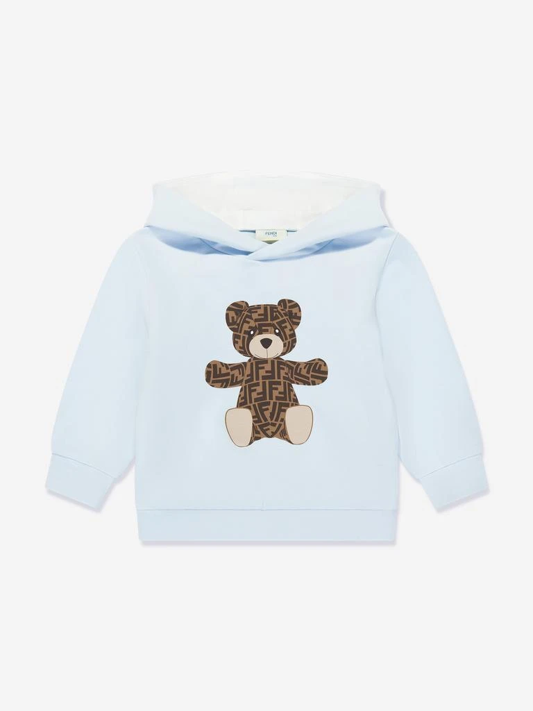 商品Fendi|Baby Boys Bear Hoodie in Blue,价格¥3288,第1张图片