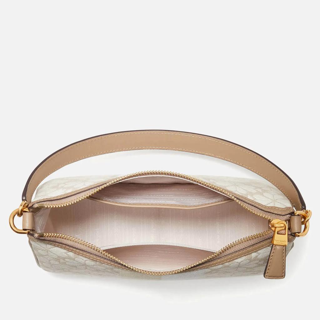 Kate Spade New York Small Sam Leather-Trimmed Jacquard Bag商品第4张图片规格展示