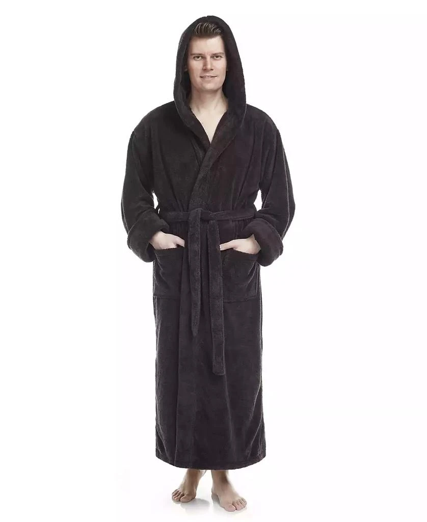 商品ARUS|Men's Soft Fleece Robe, Ankle Length Hooded Turkish Bathrobe,价格¥601,第1张图片