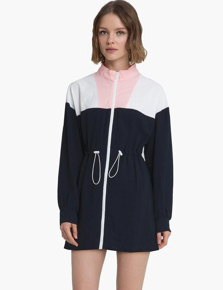 Color Block Windbreaker Jacket Dress 商品