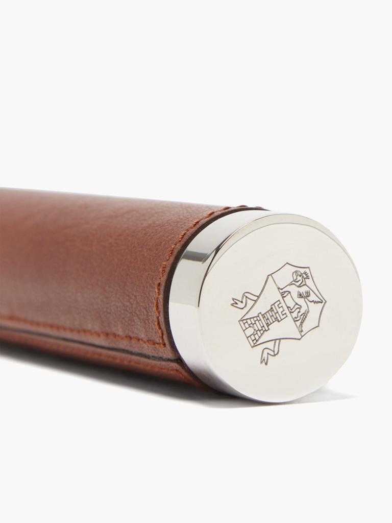 商品Brunello Cucinelli|Leather and stainless steel cigar case,价格¥3162,第4张图片详细描述