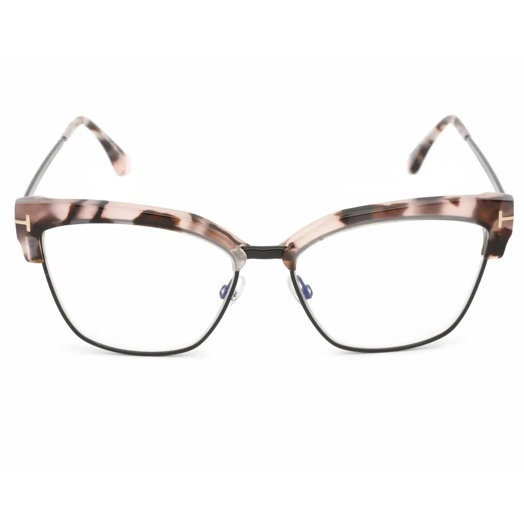 商品Tom Ford|Tom Ford Women's Eyeglasses - Pink Vintage Havana Metal/Plastic Frame | FT5547-B 055,价格¥828,第2张图片详细描述