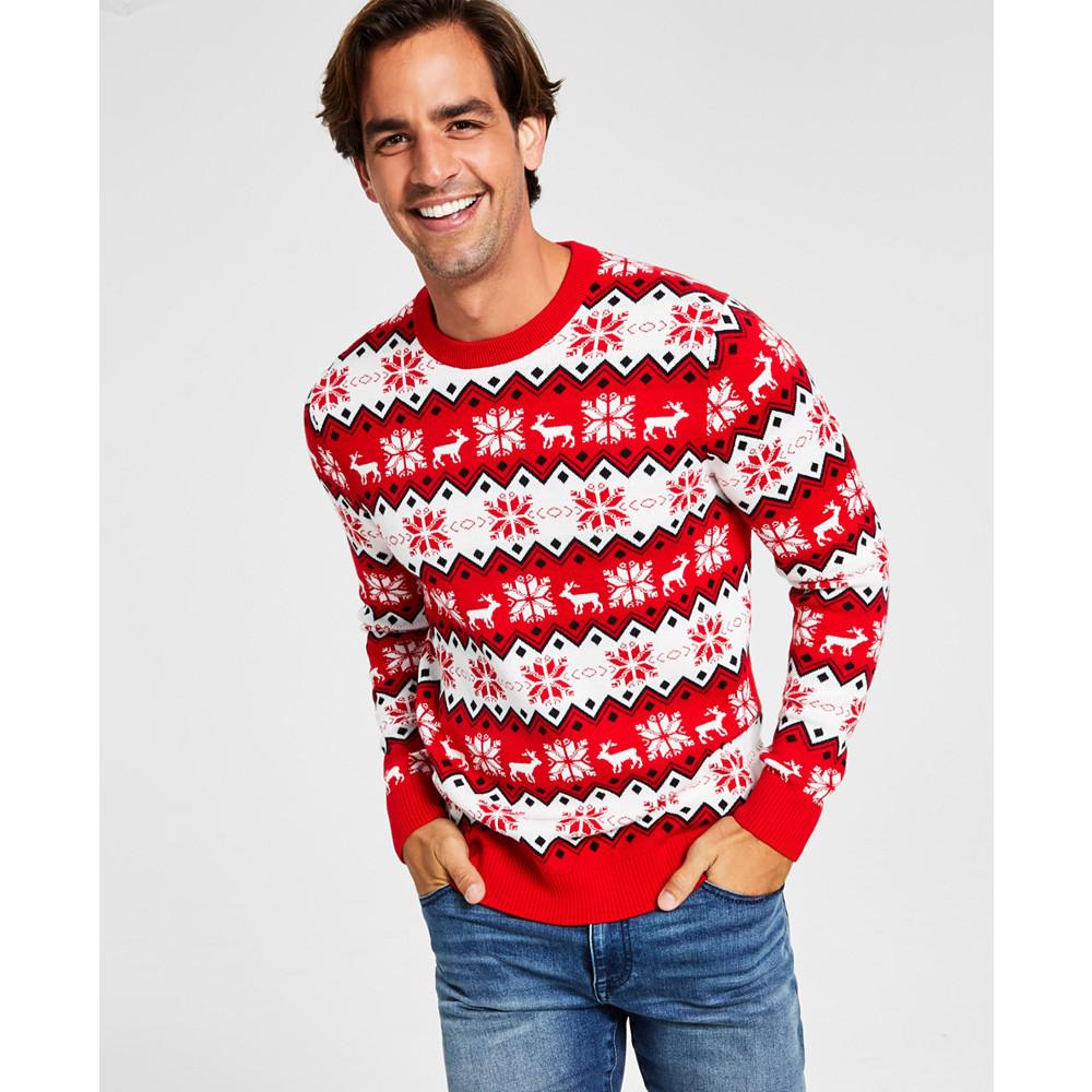 Men's Nordic Fair Isle Holiday Sweater, Created for Macy's商品第1张图片规格展示