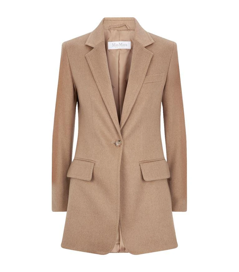 商品Max Mara|Camel Tailored Jacket,价格¥9387,第1张图片
