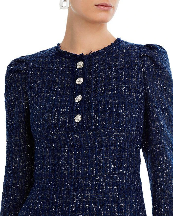 商品AQUA|Tweed Pleated Mini Dress - 100% Exclusive,价格¥889,第2张图片详细描述