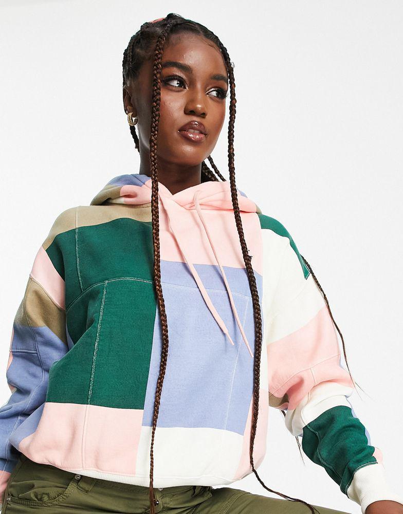 商品Ralph Lauren|Polo Ralph Lauren x ASOS exclusive collab patchwork hoodie in multi,价格¥1074,第1张图片
