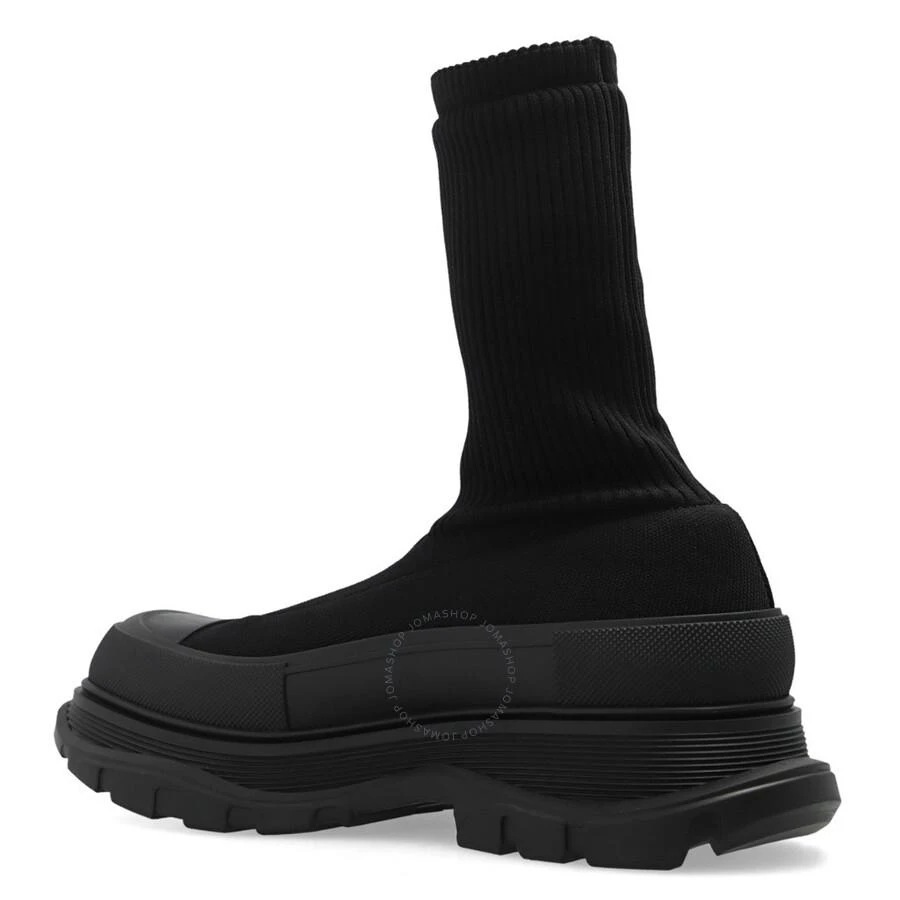 商品Alexander McQueen|Men's Graffiti Ribbed Knit Tread Slick Boots,价格¥1857,第2张图片详细描述