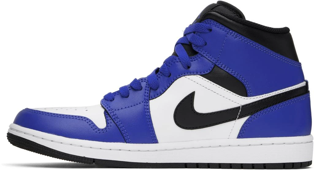 商品Jordan|白色 & 蓝色 Air Jordan 1 Mid 高帮运动鞋,价格¥1393,第3张图片详细描述