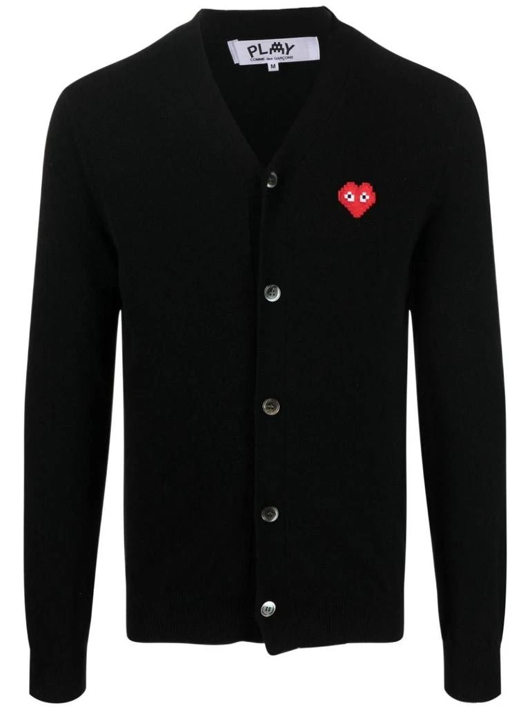 商品Comme des Garcons|Comme des garçons play men's black other materials cardigan,价格¥2982,第1张图片