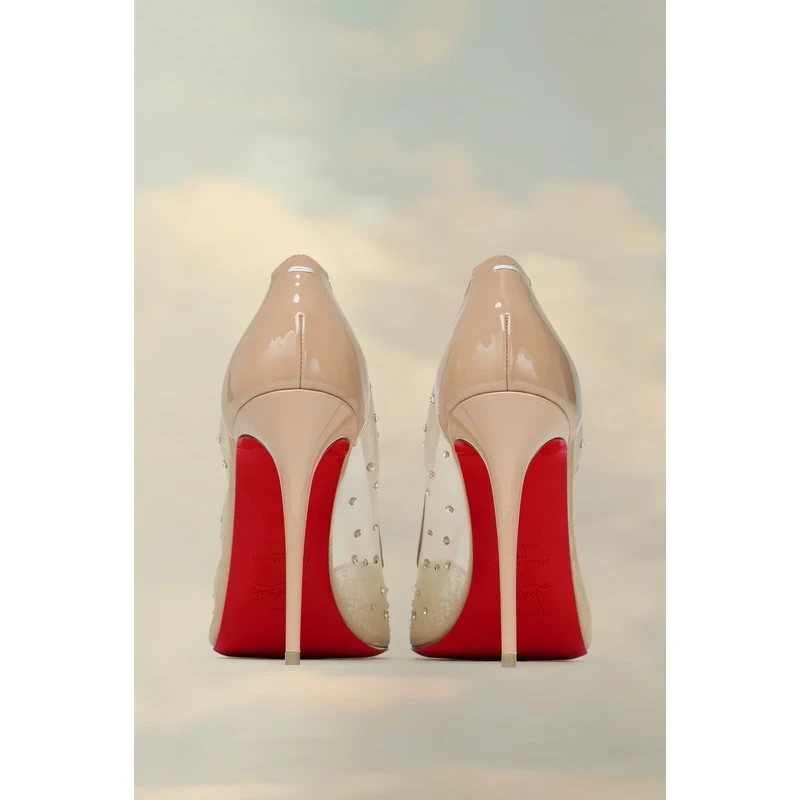 商品MAISON MARGIELA|Maison Margiela 女士棕色聚酰胺高跟鞋,价格¥12728,第6张图片详细描述