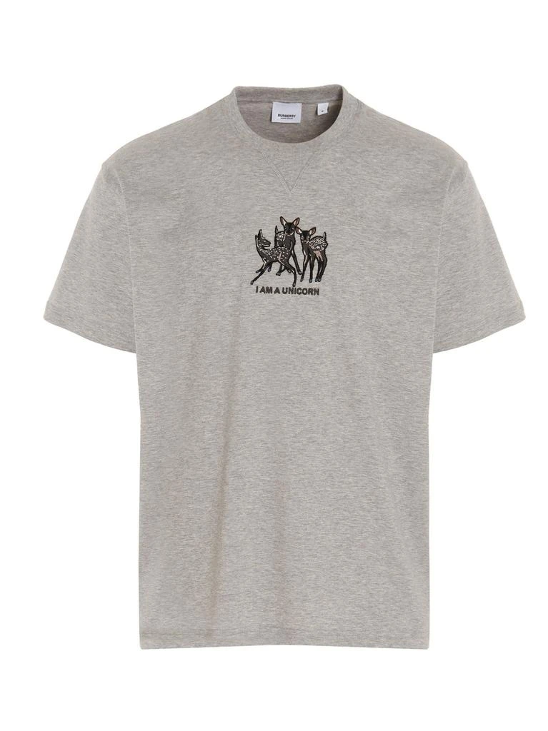 商品Burberry|Burberry men's grey other materials t shirt,价格¥2671,第1张图片