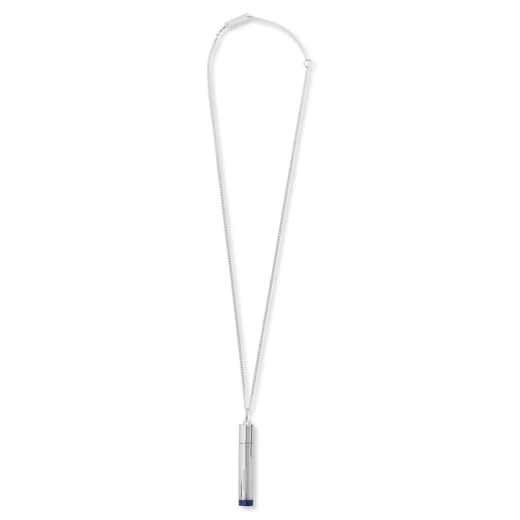 商品Ambush|Pill Case Necklace Stone - Silver/Blue,价格¥5135,第1张图片