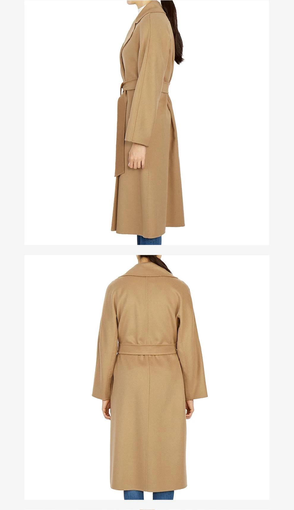 商品Max Mara|CLES 驼色初剪羊毛大衣【香港仓极速发货】,价格¥4566,第5张图片详细描述