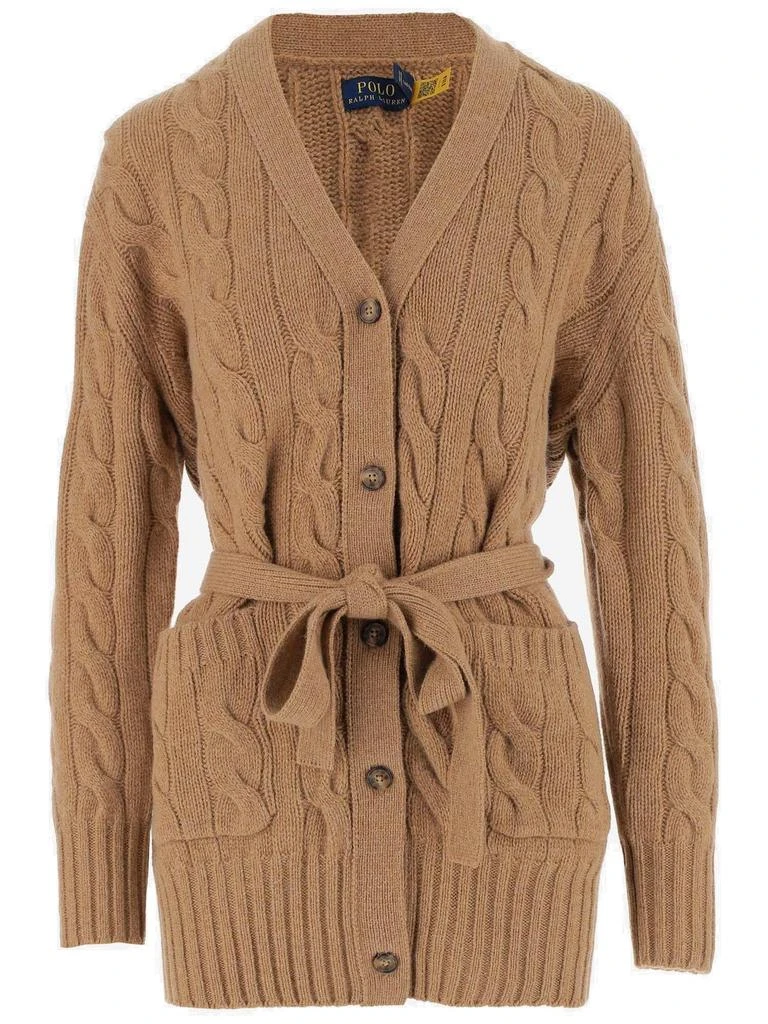 商品Ralph Lauren|Polo Ralph Lauren Tie-Waisted Knitted Cardigan,价格¥3631,第1张图片