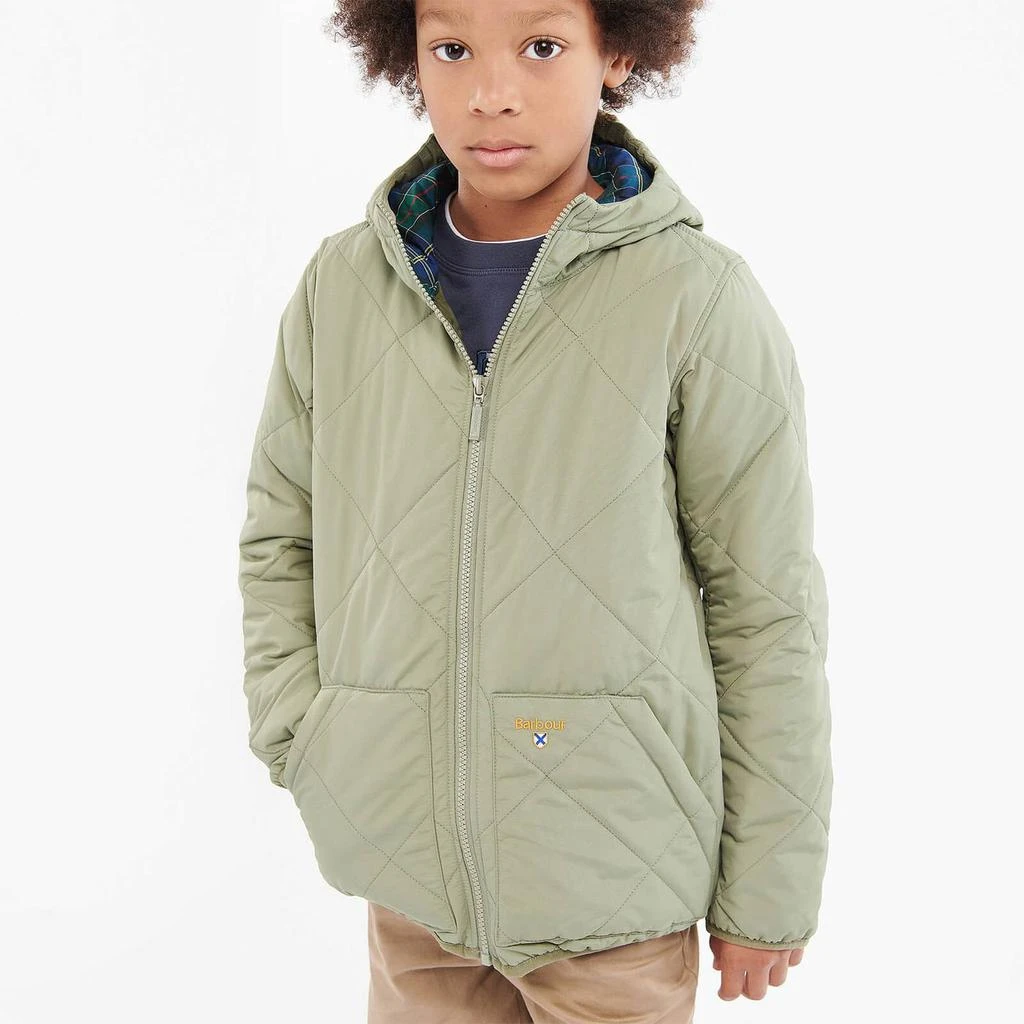 商品Barbour|Barbour Boys' Quibb Quilted Jacket - Moss,价格¥287,第1张图片