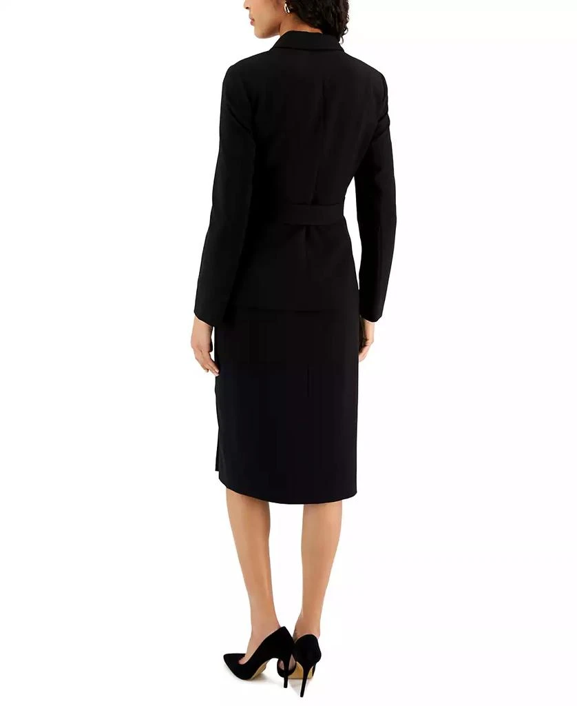 商品Tahari|Belted Wrap Skirt Suit,价格¥1767,第2张图片详细描述