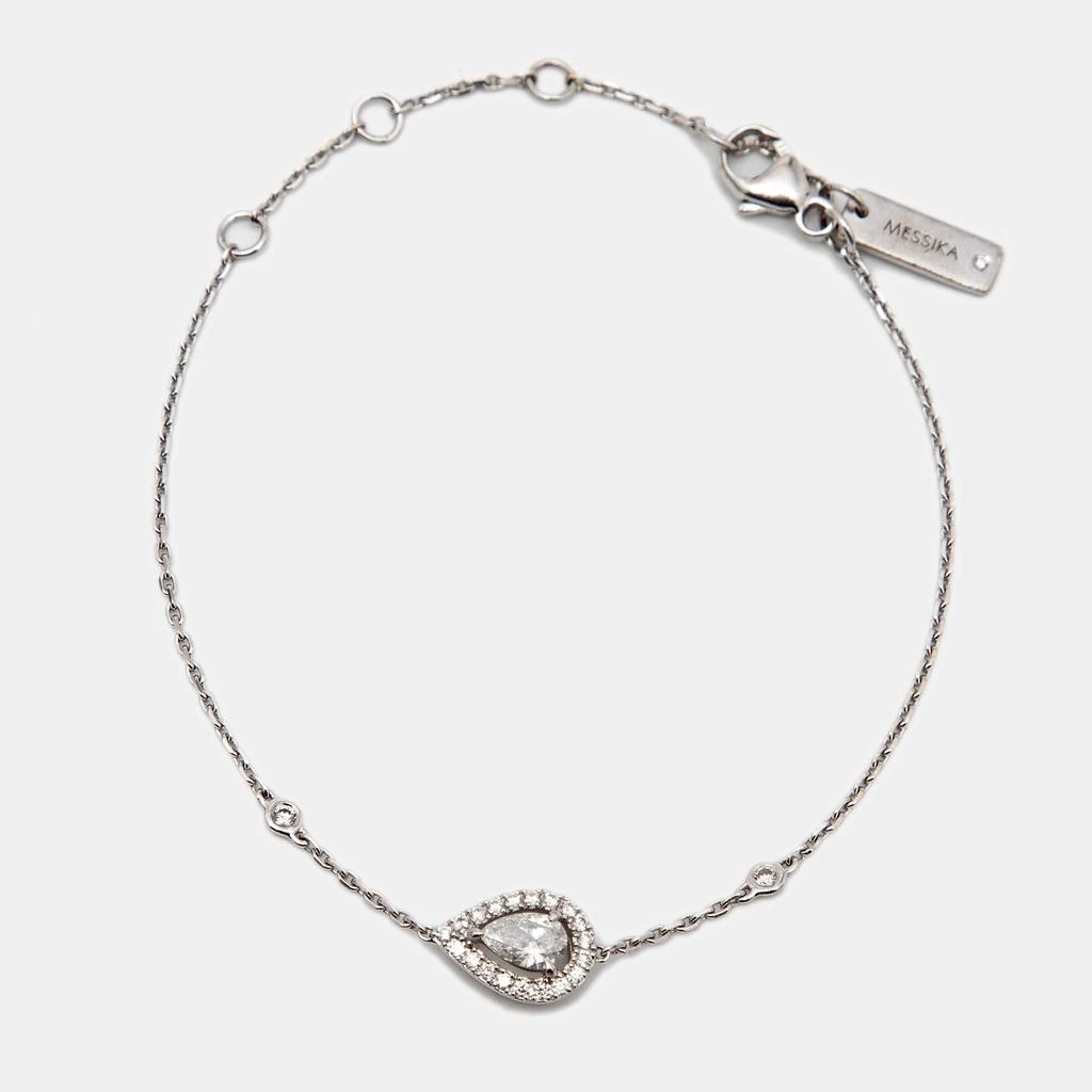 商品[二手商品] Boucheron|Messika Joy Diamant Poire 18k White Gold Bracelet,价格¥7211,第1张图片