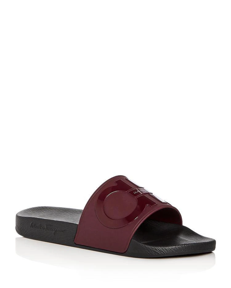 商品Salvatore Ferragamo|Men's Double Gancini Slide Sandals,价格¥1459,第1张图片