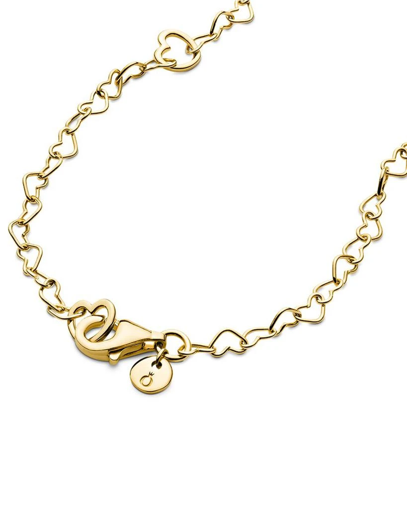 商品PANDORA|PANDORA Shine 18K Plated Joined Hearts Chain Necklace,价格¥708,第3张图片详细描述