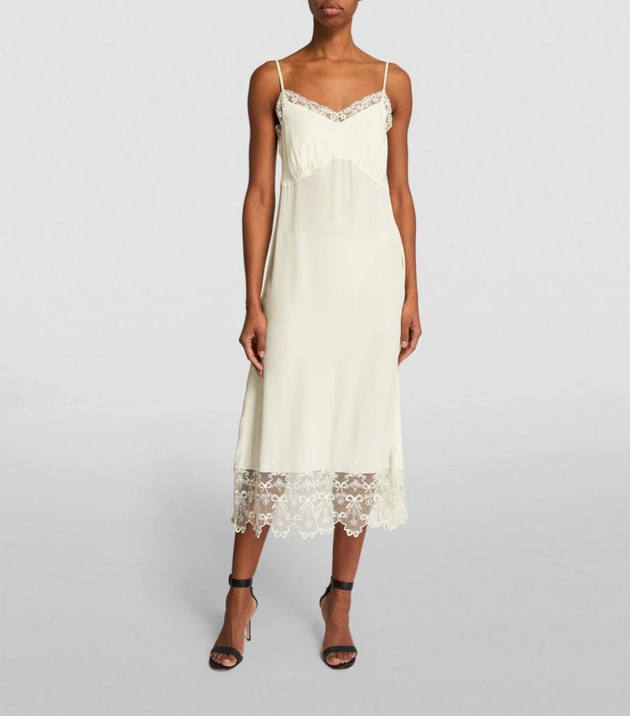 商品Simone Rocha| Lace-Trim Midi Dress,价格¥3929,第3张图片详细描述