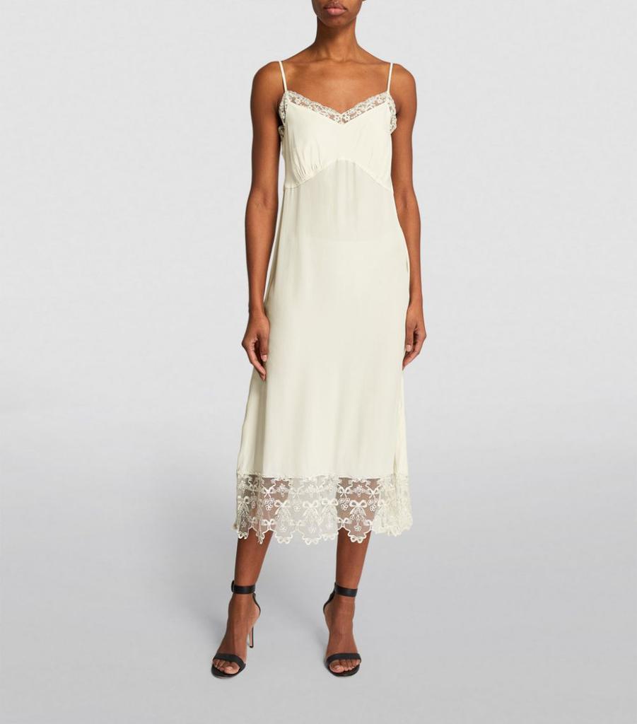 商品Simone Rocha|Lace-Trim Midi Dress,价格¥3629,第5张图片详细描述