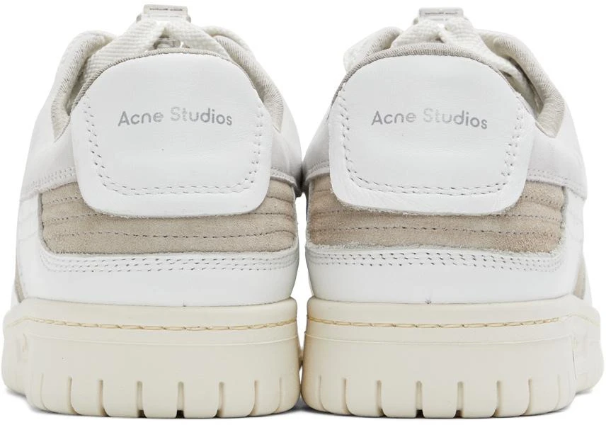 商品Acne Studios|White Leather Low Top Sneakers,价格¥2491,第2张图片详细描述