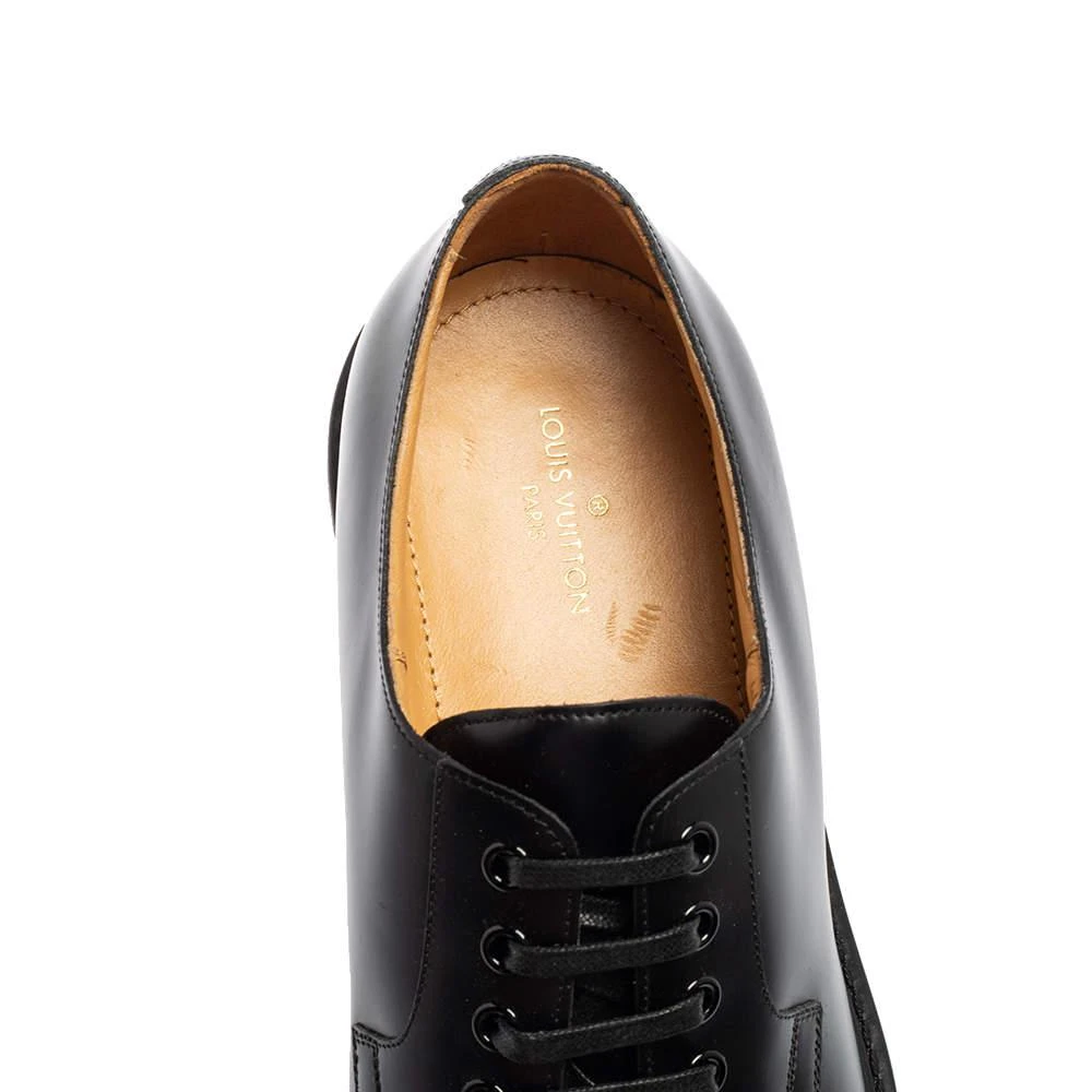 Louis Vuitton Black Leather Lace-Up Derby Size 41.5  商品