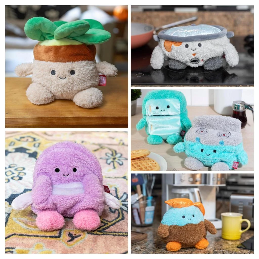 BumBumz Large 7.5" Plush 6-Pack - Oven Olan, Refrigerator Reina, Slow Cooker Sergio, Coffee Pot Colton, Recliner Ralph, Succulent - Soft Stuffed Animal Toy - Gift for Kids, Girls, Boys - 3+ 商品