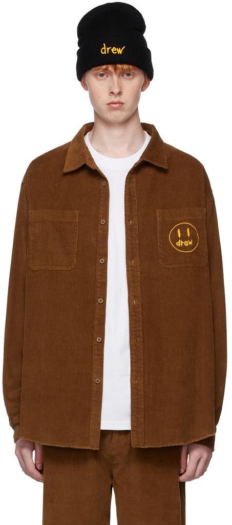 商品Drew House|SSENSE Exclusive Brown Painted Mascot Shirt,价格¥1669,第1张图片