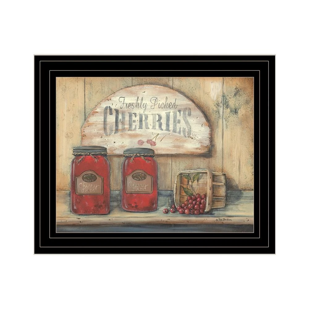 商品Trendy Décor 4U|CHERRY JAM by Pam Britton, Ready to hang Framed Print, Black Frame, 17" x 14",价格¥544,第1张图片