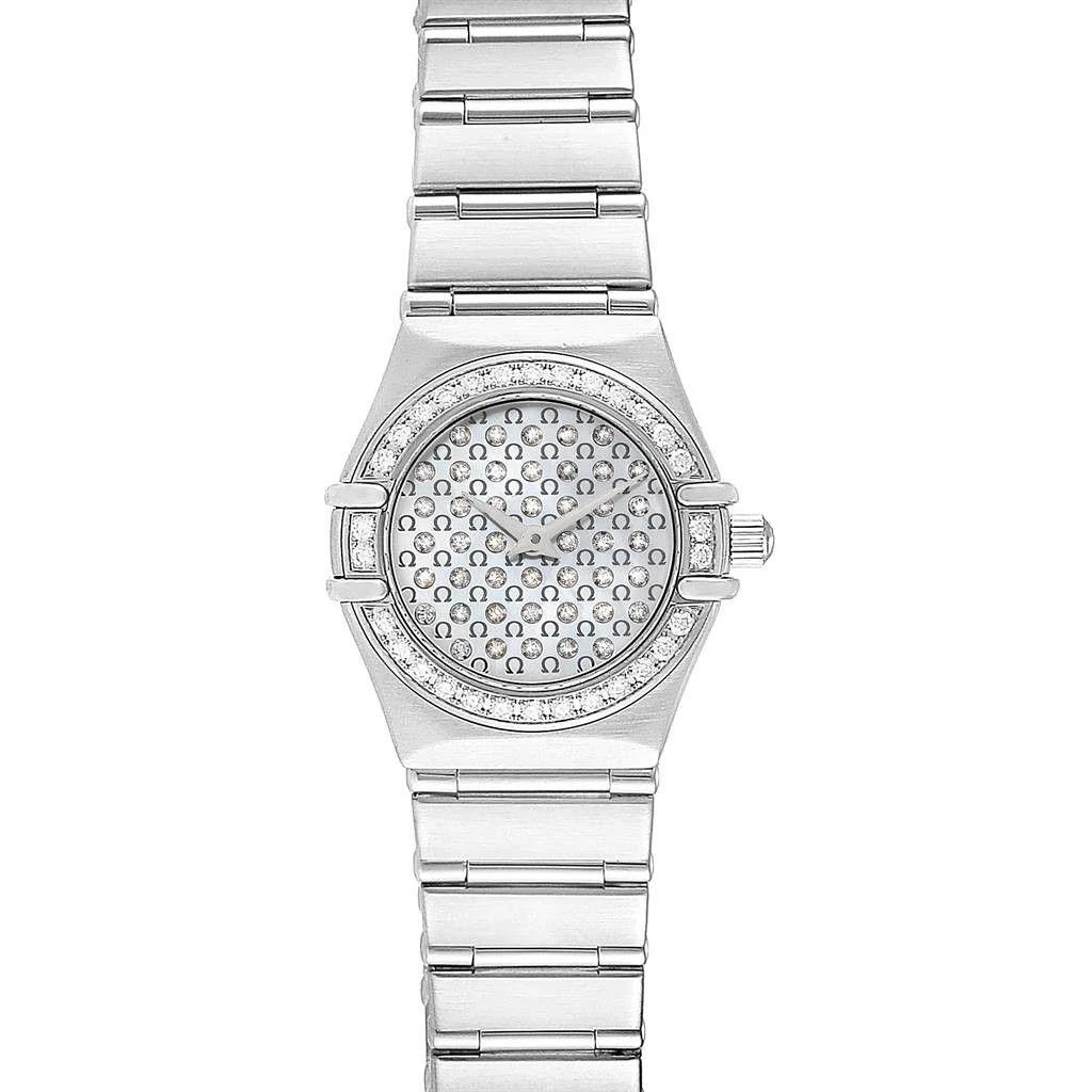 商品[二手商品] Omega|Constellation My Choice Diamond Steel Watch 1455.77.00 Box Card,价格¥24319,第1张图片