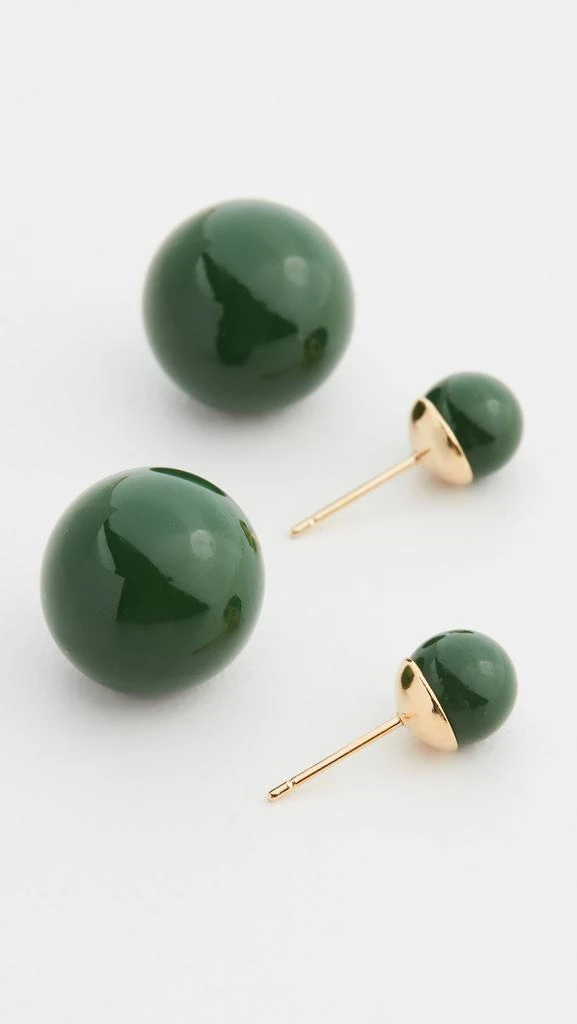 商品Shashi|SHASHI Verde 双球形耳环,价格¥647,第4张图片详细描述