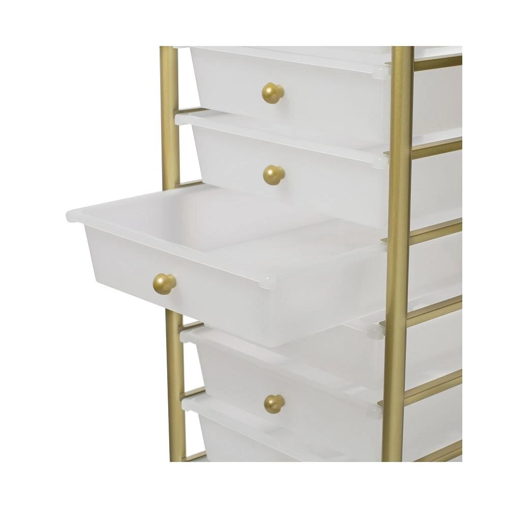 10-Drawer Rolling Storage Cart With Plastic Drawers 商品