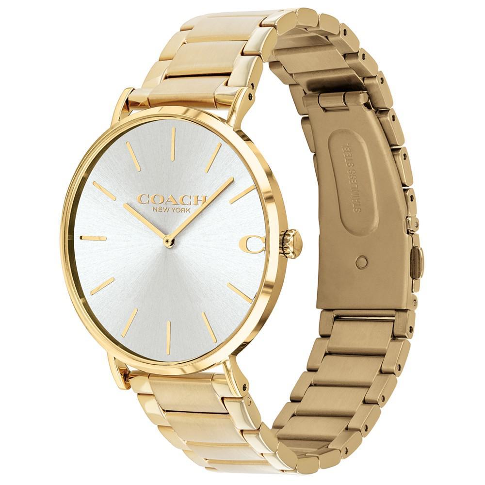 商品Coach|Men's Charles Gold-Tone Stainless Steel Bracelet Watch 41mm,价格¥1002,第4张图片详细描述