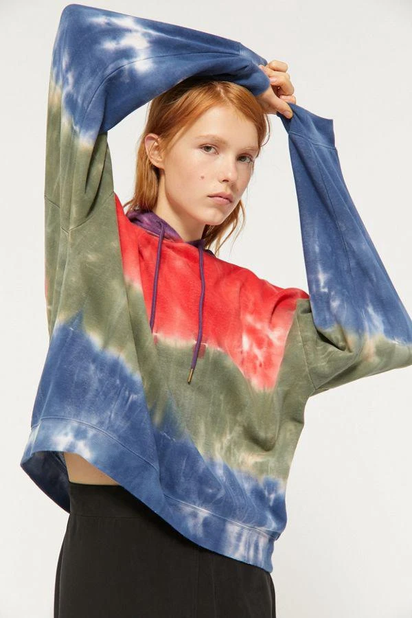 商品Urban Outfitters|UO Slouchy Tie-Dye Hoodie Sweatshirt,价格¥378,第3张图片详细描述