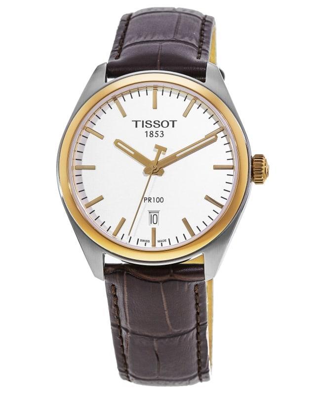 Tissot PR 100 Quartz Silver Dial Leather Strap Men's Watch T101.410.26.031.00商品第1张图片规格展示