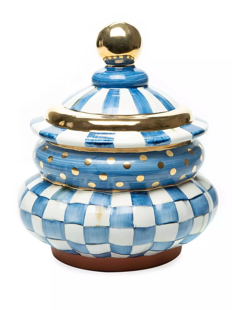商品MacKenzie-Childs|Royal Check Groovy Canister,价格¥2239,第1张图片