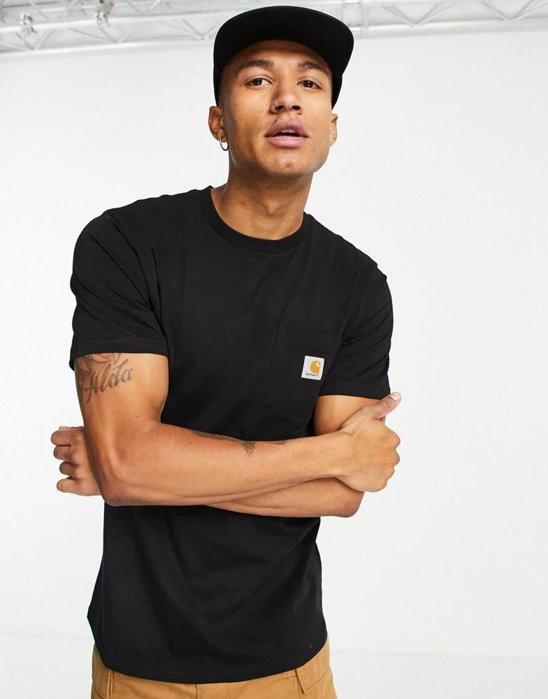 商品Carhartt|Carhartt WIP pocket t-shirt in black,价格¥328,第1张图片