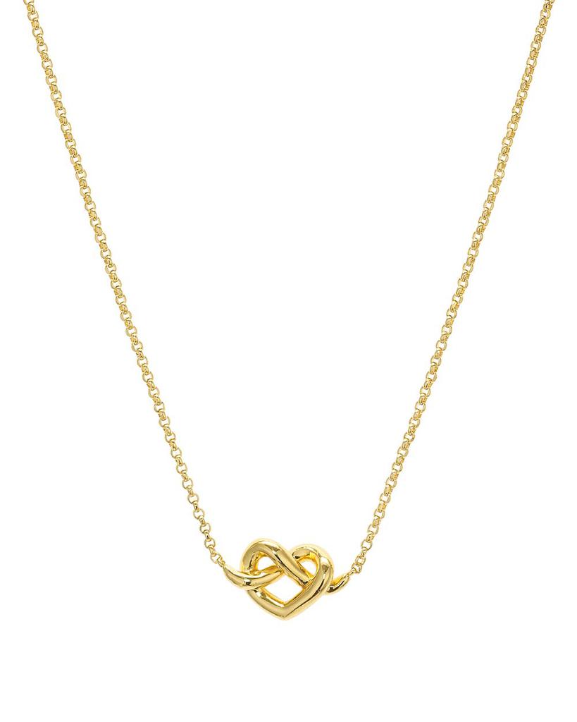 Loves Me Knot Mini Pendant Necklace, 16"商品第1张图片规格展示