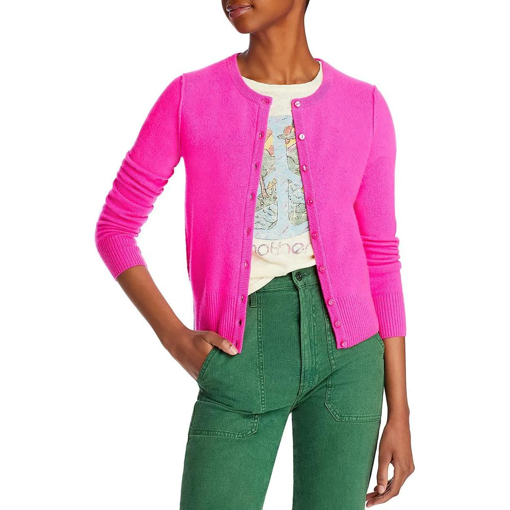 商品AQUA|Aqua Womens Cashmere Crewneck Cardigan Sweater,价格¥211,第1张图片